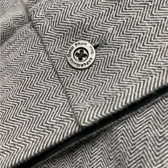 Prana Lybek Flannel Organic Cotton Light Gray Casual Shirt XX Large - Picture 7 of 10